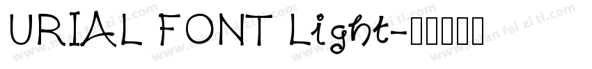 URIAL FONT Light字体转换